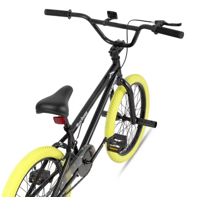 BMX kerékpár Joystar Brockway 20", széles gumiabroncsok, ergonomikus nyereg, BMX kormány, 20 x 2,125"-es gumiabroncsok - kék-fekete
