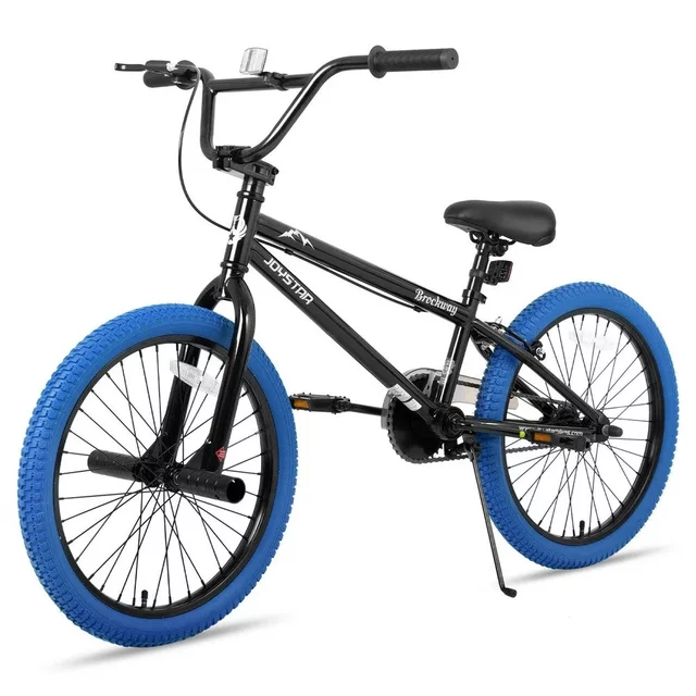 BMX kerékpár Joystar Brockway 24", széles gumiabroncsok, ergonomikus nyereg, BMX kormány, 24 x 2,125"-es gumiabroncsok - zöld-fekete