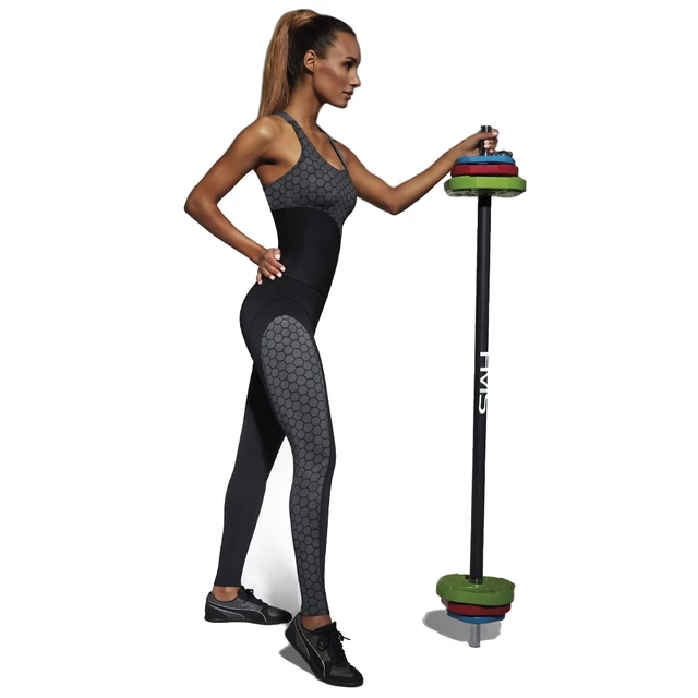 Női leggings BAS BLACK Escape - fekete-szürke