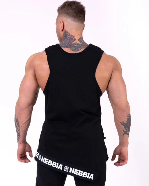 Férfi atlétatrikó Nebbia Be rebel! 141 fekete