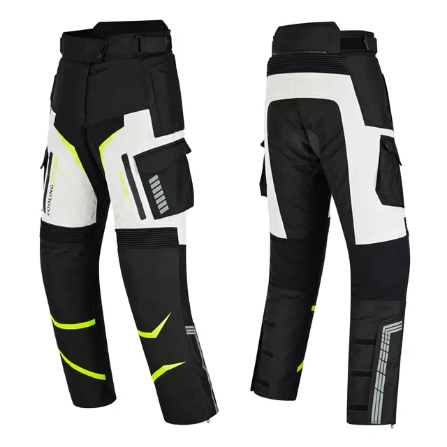 Női motoros nadrág W-TEC Warao Lady, elasztikus bordázott panelek, AirVent System, poliuretán CE térdvédő