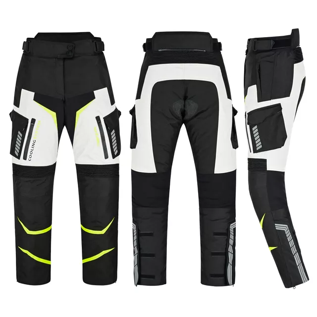 Női motoros nadrág W-TEC Warao Lady, elasztikus bordázott panelek, AirVent System, poliuretán CE térdvédő