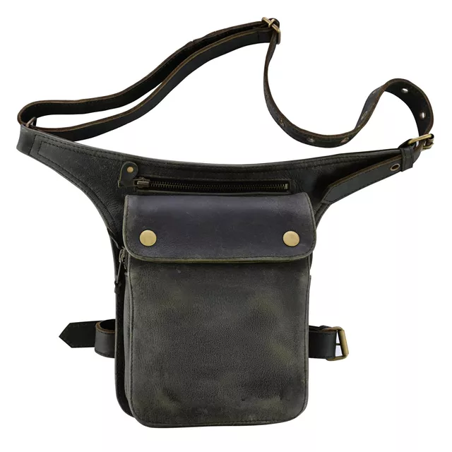 Combtáska W-TEC Tzoler, 3 külső cipzáras zseb, állítható hosszúságú pánt, dombornyomott W-TEC logó