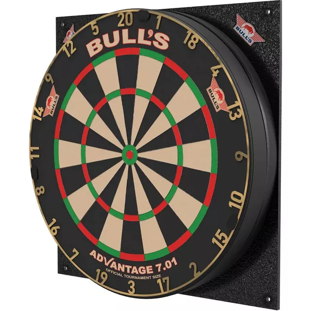 Hangcsillapító szett Bull's Dartboard Silencer szizál darttáblához, élvédő, Bull's U konzol, világítási rendszer,  47x47x5 cm