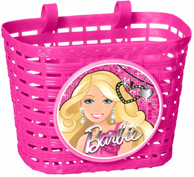 Műanyag biciklis kosár Barbie
