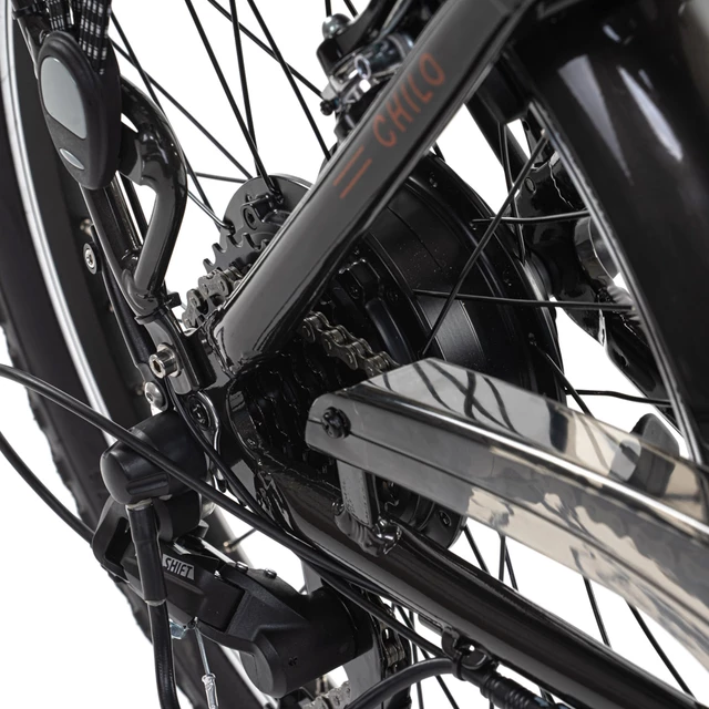 Összecsukható elektromos kerékpár Levit Chilo 3 20" - 2024 - Fekete Gyöngy