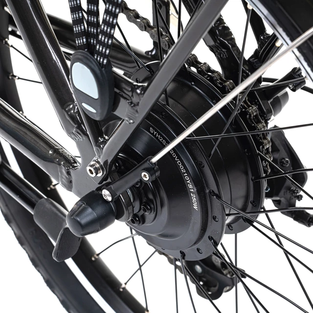 Összecsukható elektromos kerékpár Levit Chilo 3 20" - 2024 - Fekete Gyöngy