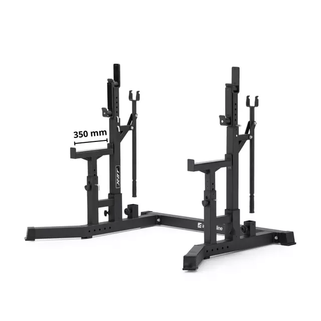Erősítő bench press állvány inSPORTline X-NT CR20 IPF Combo Rack, biztonsági karok, tartós acélszerkezet, gumírozott lábak, praktikus emelők