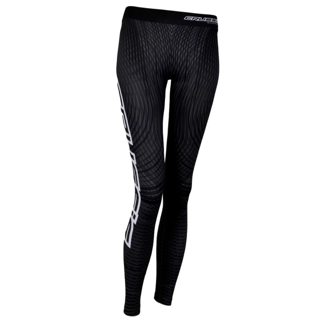 Női leggings CRUSSIS fekete - fekete