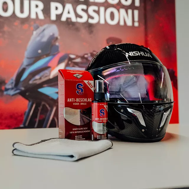 Páramentesítő S100 Anti-Fog 100 ml mikroszálas kendővel, nem tükröződik,  tiszta kilátást biztosít