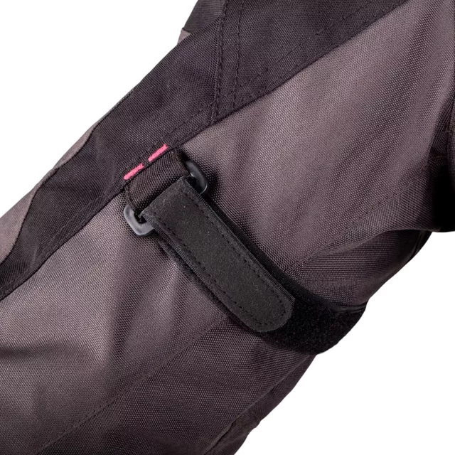 Női motoros kabát W-TEC Barbata, CE-védők, AirVent rendszer, Visionight fényvisszaverő elemek, szellőzőnyílás - fekete-szürke-rózsaszín