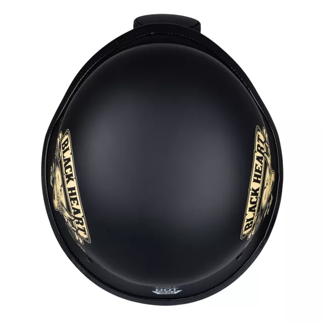 Motoros sisak W-TEC Black Heart Feldberg, retro megjelenés, kivehető és mosható belső tér, gyorsrögzítés, állítható Y-pánt - fekete