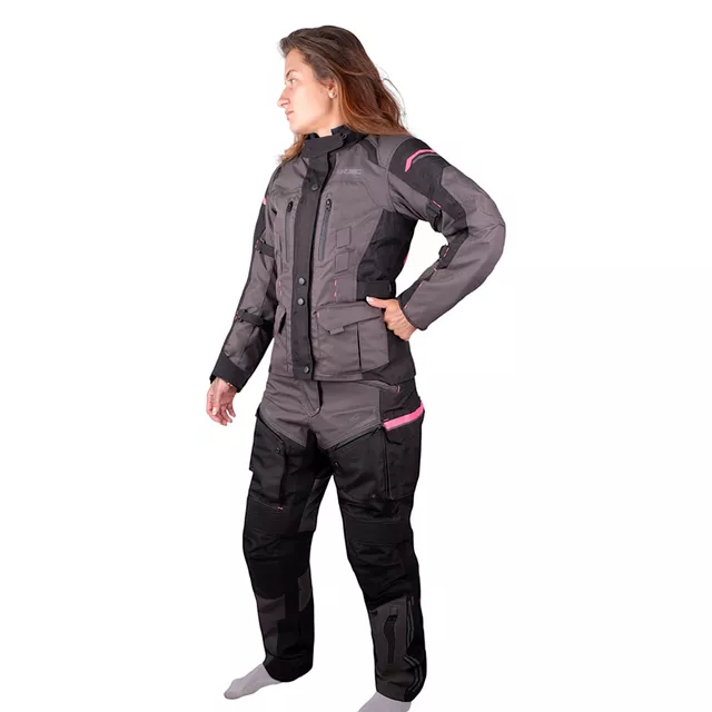 Női motoros nadrág W-TEC Barbata, rugalmas panelek, vízálló membrán, szellőzőpanelek, visionight fényvisszaverő elemek