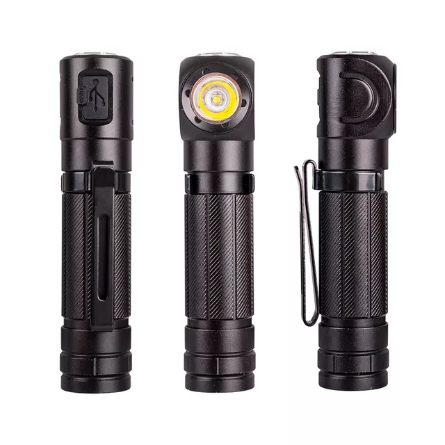 Multifunkciós fejlámpa inSPORTline Lumulti, mágneses, klipsz, rugalmas pánt, 1000 lumen, USB-C