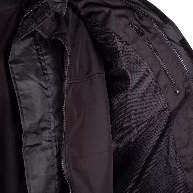 Motoros kabát W-TEC Daimick, AirVent rendszer, CE protektorok, visionight fényvisszaverő elemek, rugalmas bordázott panelek - fekete-szürke