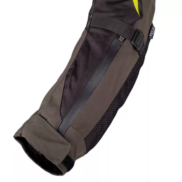 Motoros kabát W-TEC Daimick, AirVent rendszer, CE protektorok, visionight fényvisszaverő elemek, rugalmas bordázott panelek - fekete-szürke