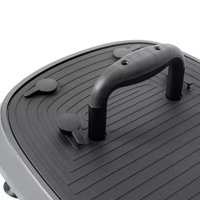 Vibrációs platform inSPORTline Duonique, 30 sebesség, 6 program, enyhén ívelt felület, csúszásmentes edzésfelület, LED kijelző és távirányító