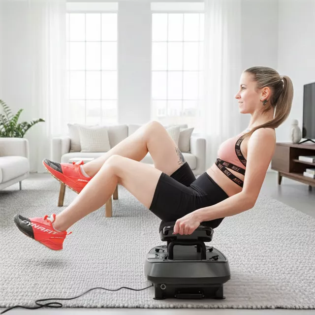 Vibrációs platform inSPORTline Duonique, 30 sebesség, 6 program, enyhén ívelt felület, csúszásmentes edzésfelület, LED kijelző és távirányító