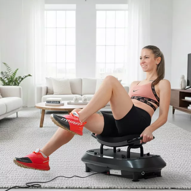 Vibrációs platform inSPORTline Duonique, 30 sebesség, 6 program, enyhén ívelt felület, csúszásmentes edzésfelület, LED kijelző és távirányító