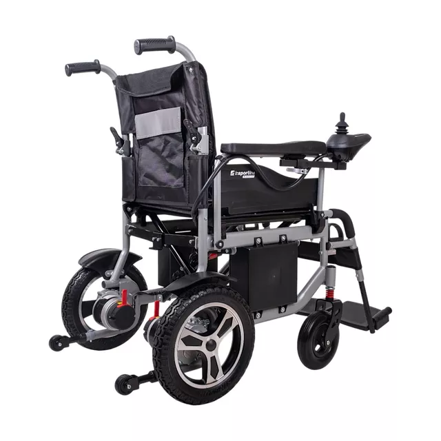 Elektromos kerekesszék inSPORTline Svanson, praktikus, egyszerű, levehető lábtartó, összecsukható kialakítás, joystick vezérlésű, max 130kg