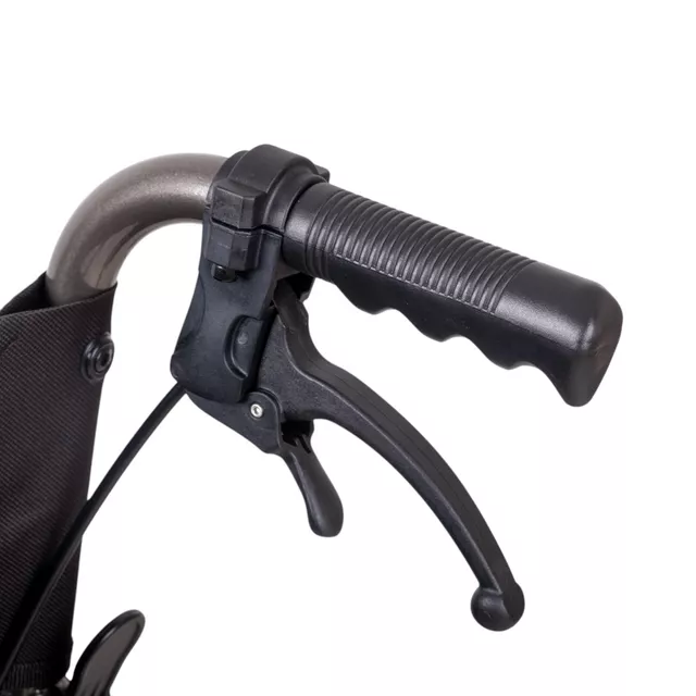 Mechanikus összecsukható kerekesszék inSPORTline Jakesully, könnyű kezelhetőség, csuklós lábtartó, hajtókarika, párnázott ülés és háttámla