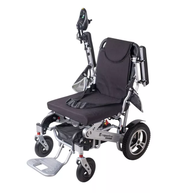 Elektromos kerekesszék inSPORTline Hawkie Basic II 500W, lábtartó, kartámasz, elektromágneses fék, 6 km/h