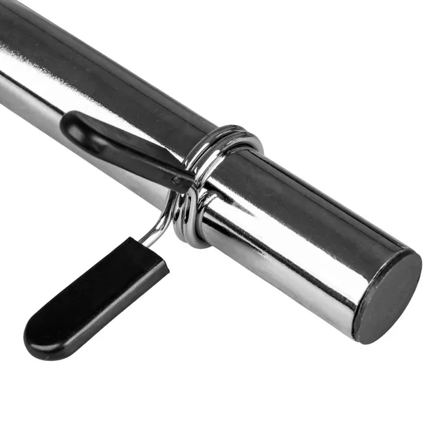 Üreges súlyzórúd kézisúlyzóhoz 45 cm/30 mm tárcsazárral, menetnélkül inSPORTline Onepump, krómozott acél, csúszásmentes markolat, maximális stabilitás