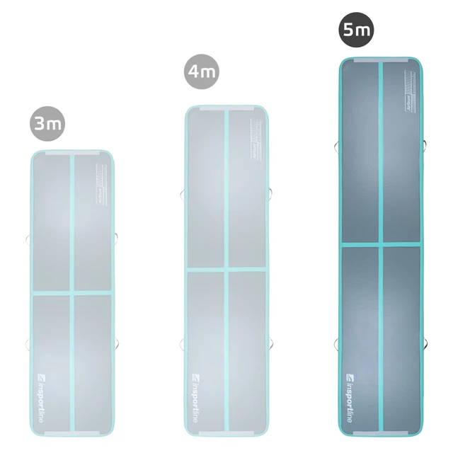 Airtrack inSPORTline Airstunt 500x100x10 cm szürke
