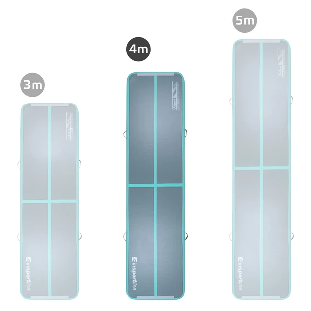 Airtrack inSPORTline Airstunt 400x100x10 cm szürke