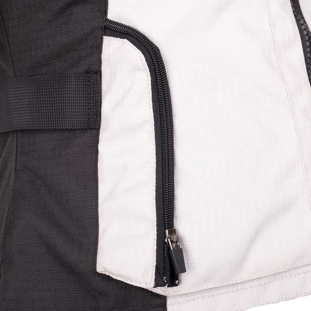 Női motoros kabát W-TEC Maise - fekete-szürke-piros