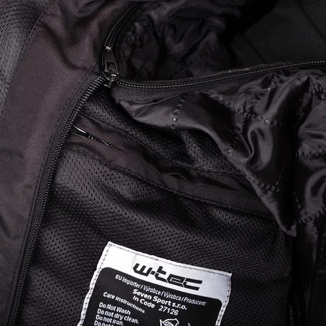 Női motoros kabát W-TEC Maise - fekete-szürke-piros