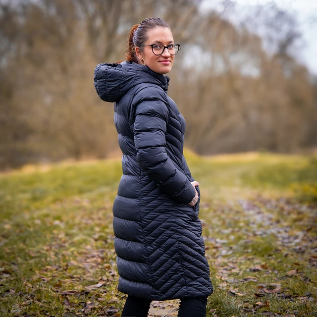 Fűthető női kabát inSPORTline WARMatera - fekete