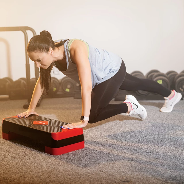 Aerobic step lépcső inSPORTline AS150 - fekete-piros