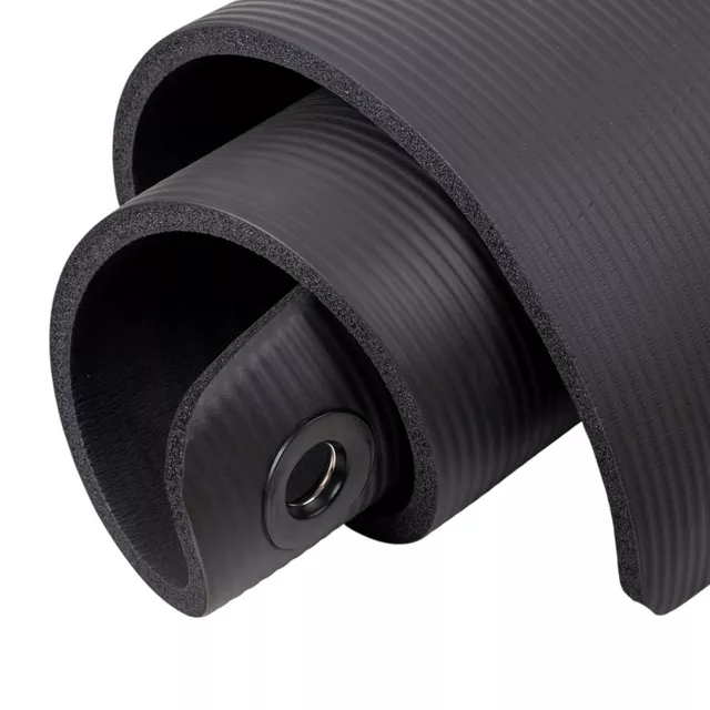 Edzőszőnyeg inSPORTline Fity Advance 140x61x1,5 cm, hordozószíj, puha anyag, izzadság- és vízálló, csúszásmentes kivitel