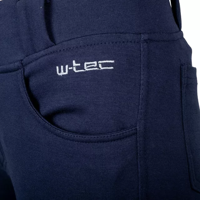 Női motoros leggings W-TEC Lukrecia Base Blue, elasztikus, testhezálló szabás, sztreccs panelek, magas derékrész - kék