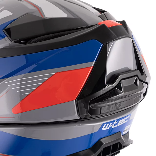 Felhajtható motoros bukósisak W-TEC Zoroz P/J, zárható szellőzőrendszer, fém reteszelő mechanizmus, Pinlock® 70 előkészítés - Matt Fekete -Fluoreszkáló Rózsaszín