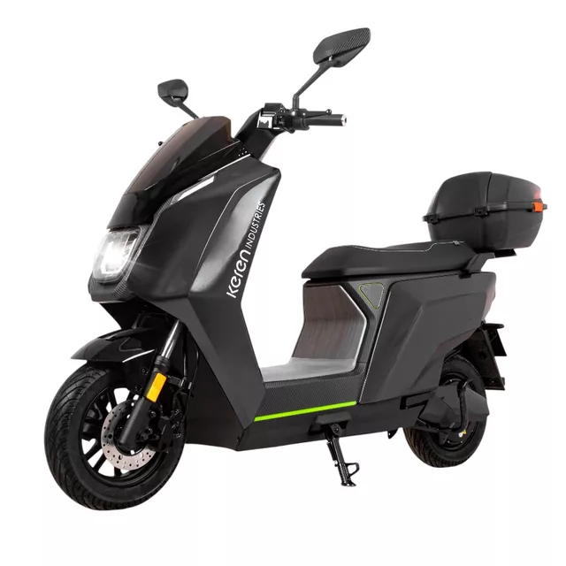 Elektromos robogó SRT 5 Pro 10", LED világítás, 100 km hatótáv, 72 km/h, kulcsos kormányzár - fehér - sötét szürke