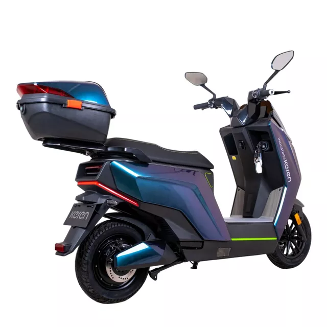 Elektromos robogó SRT 5 Pro 10", LED világítás, 100 km hatótáv, 72 km/h, kulcsos kormányzár - fehér