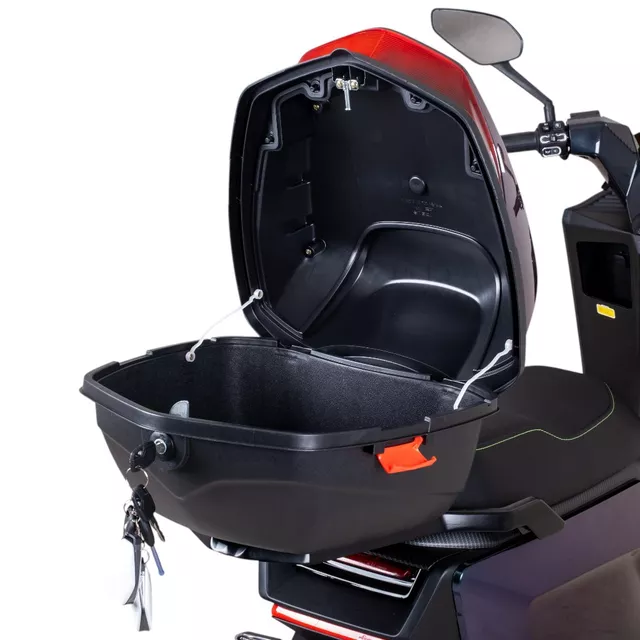 Elektromos robogó SRT 5 Pro 10", LED világítás, 100 km hatótáv, 72 km/h, kulcsos kormányzár - fehér