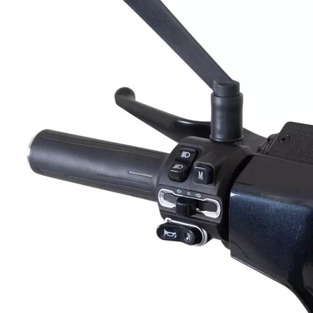 Elektromos robogó SRT 5 Pro 10", LED világítás, 100 km hatótáv, 72 km/h, kulcsos kormányzár - fehér