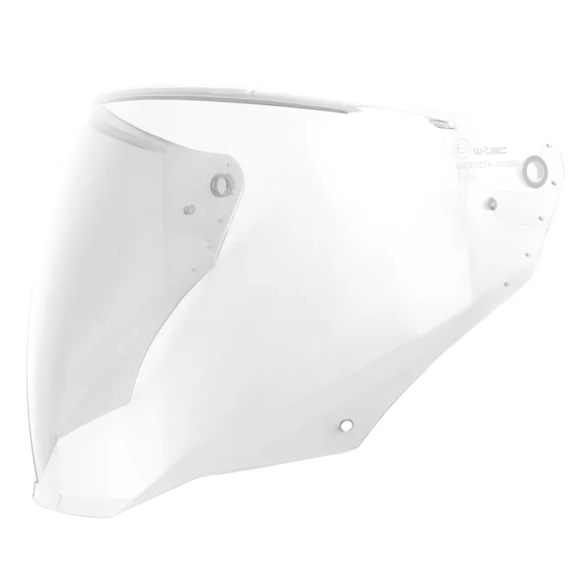 Csere plexi W-TEC Voltik sisakhoz, karcálló bevonat, egyszerű cserélési mechanizmus - áttetsző - áttetsző