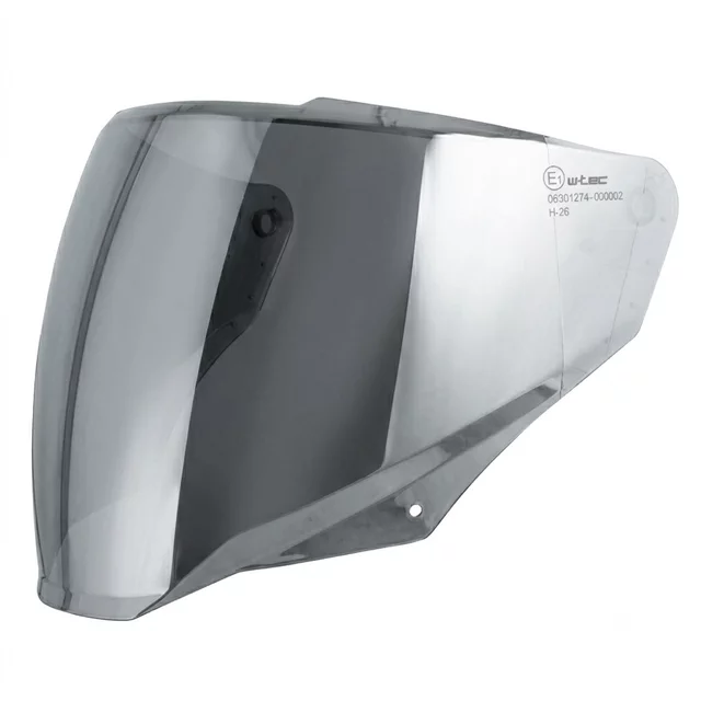 Csere plexi W-TEC Voltik sisakhoz, karcálló bevonat, egyszerű cserélési mechanizmus - áttetsző - tükrös