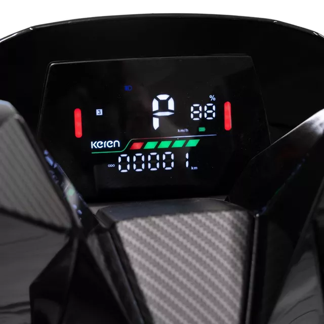 Elektromos robogó SRT 5 Pro 10", LED világítás, 100 km hatótáv, 72 km/h, kulcsos kormányzár - fehér