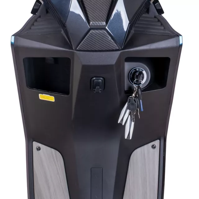 Elektromos robogó SRT 5 Pro 10", LED világítás, 100 km hatótáv, 72 km/h, kulcsos kormányzár - fehér