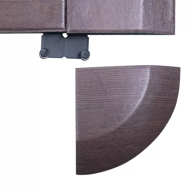 Súlyzószőnyeg inSPORTline Luxteko Waffle 100x100x2 cm, védi a padlót a sérülésektől, vízálló, könnyű karbantartás, csillapítja a zajt és a rezgéseket - fa