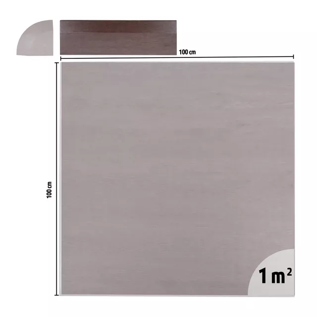 Lezáró szegély Luxteko Waffle 2 cm alátéthez (1 db), tompítja a zajt és a rezgést, vízálló, alkalmas nagy súlyú gépekhez