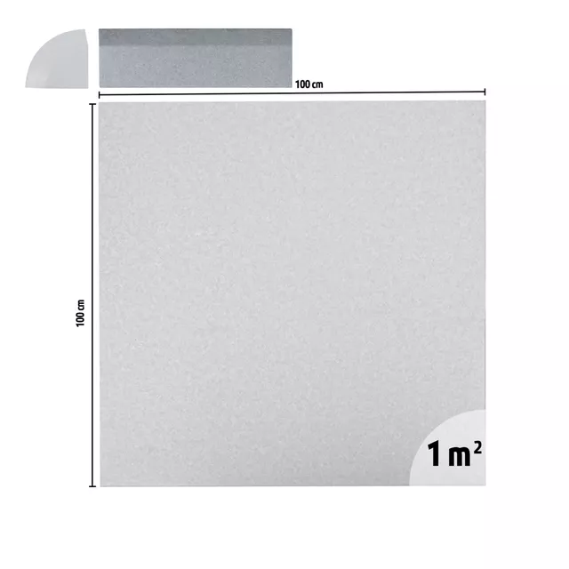 Lezáró szegély Luxteko Waffle 2 cm alátéthez (1 db), tompítja a zajt és a rezgést, vízálló, alkalmas nagy súlyú gépekhez