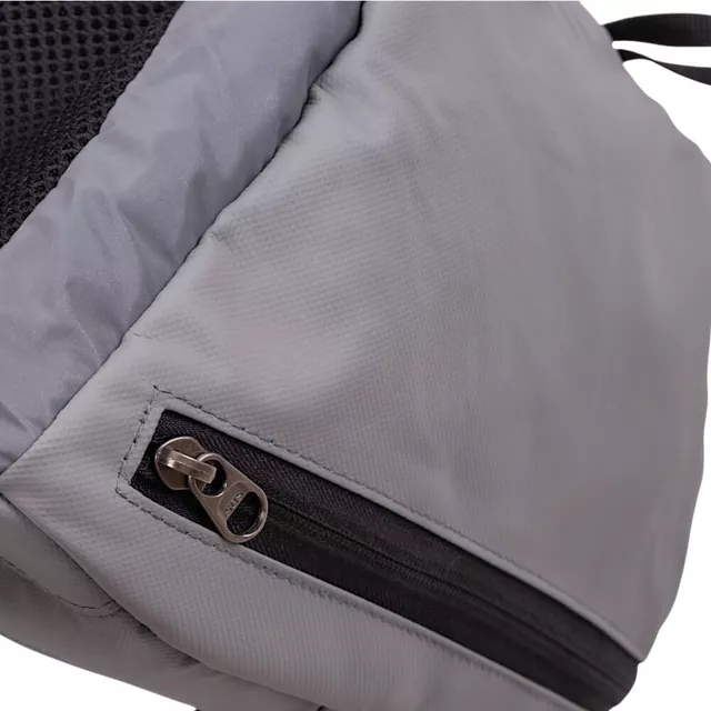 Fényvisszaverő hátizsák inSPORTline Miraklo, derékszíj, vízálló anyag, fényvisszaverő panelek, anatómiailag formázott EVA-hab - fekete