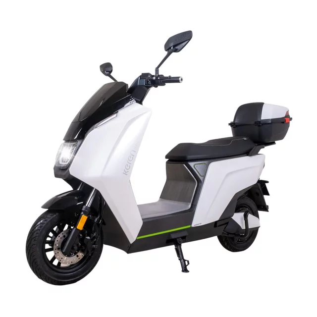 Elektromos robogó SRT 5 Pro 10", LED világítás, 100 km hatótáv, 72 km/h, kulcsos kormányzár - fehér - fehér