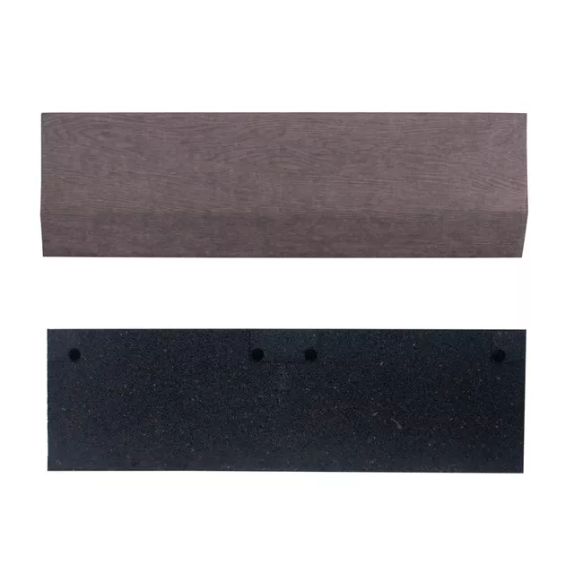 Lezáró szegély Luxteko Waffle 2 cm alátéthez (1 db), tompítja a zajt és a rezgést, vízálló, alkalmas nagy súlyú gépekhez - fa